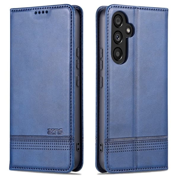 AZNS Samsung Galaxy A35 5G Plånboksfodral Konstläder - Blå