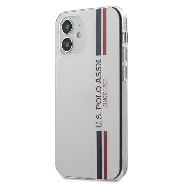 U.S. Polo Assn. Tricolor Pattern Collection iPhone 12 mini Hvid White