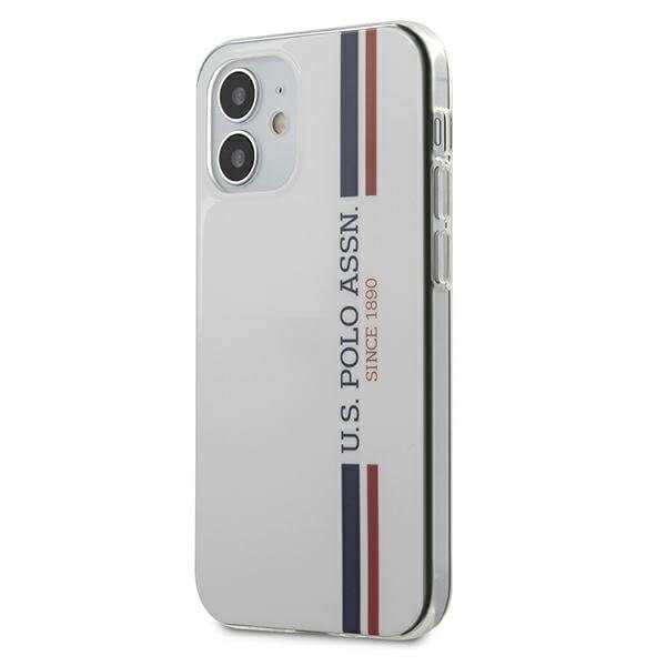 U.S. Polo Assn. Tricolor Pattern Collection iPhone 12 mini Vit Vit