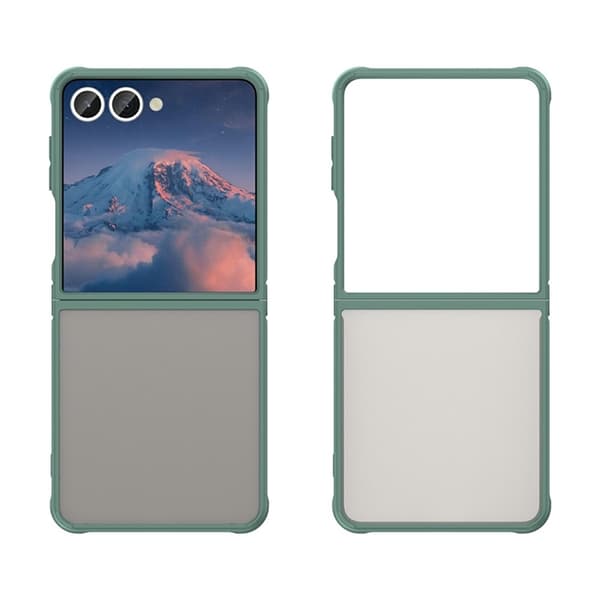 Mobilskal till Galaxy Z Flip7 Drop Proof Frosted Translucent Grön