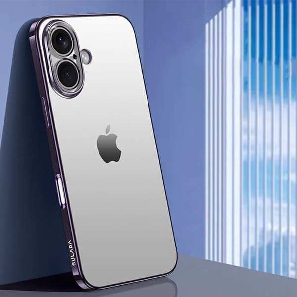 SULADA Mobilskal till iPhone 16 Electroplated AG Matte TPU - Lila
