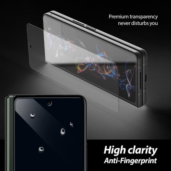 Whitestone [2-Pack] Galaxy Z Fold 4 Härdat Glas Skärmskydd Dome Transparent