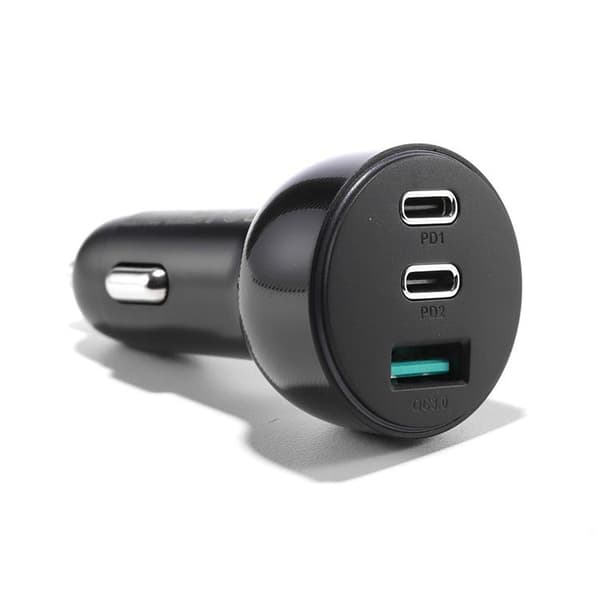 Joyroom 3-port USB/2x USB-C - Musta Black
