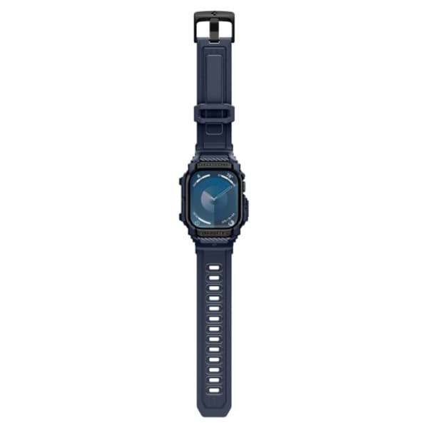 Spigen Apple Watch 10 (46mm) Armbånd Rugged Armor Pro - Marineblå Blå
