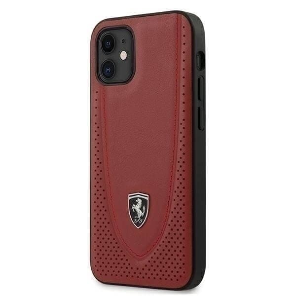 Ferrari Case skal iPhone 12 mini 5,4" Off Track Perforated - Punainen Red