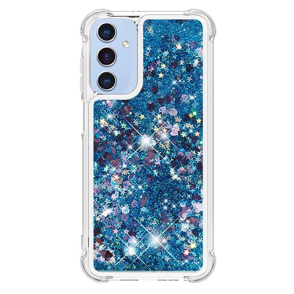 Mobilskal till Galaxy A17/A26 Glitter Quicksand TPU - Blå Blå