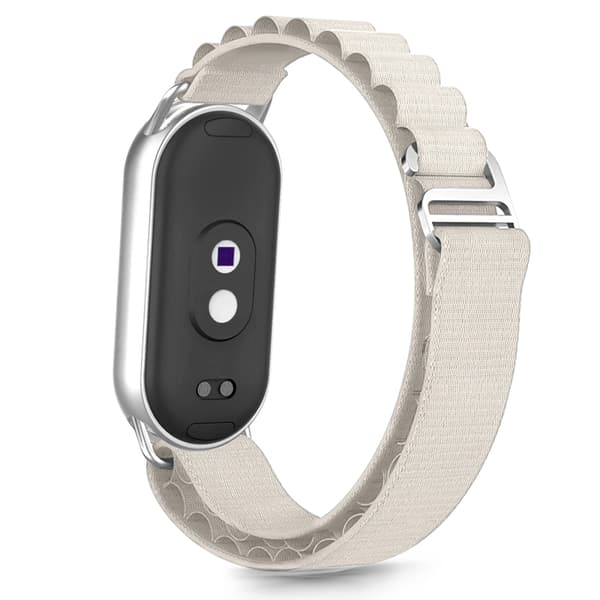 Tech-Protect Xiaomi Smart Band 8/9/10/NFC Armband Nylon Pro - Starlight Vit