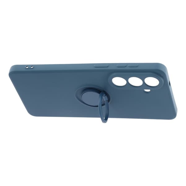 Mobilskal för Samsung Galaxy S26 Silikon med Ring Kickstand - Midnattsblå