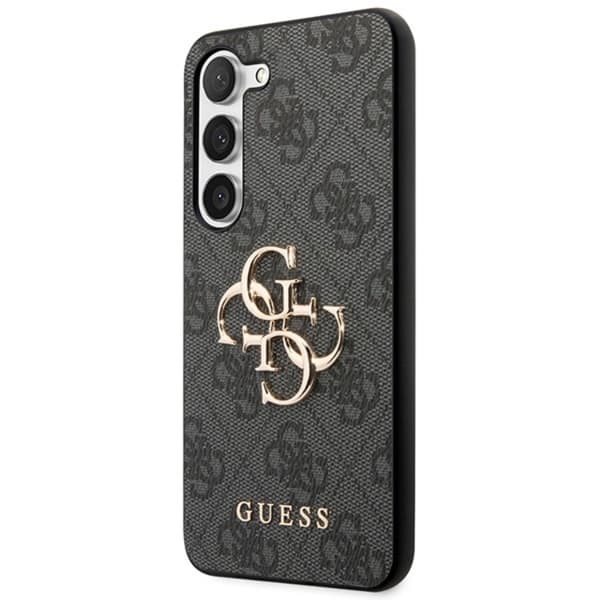 Guess telefonetui til Galaxy A55 5G Big Metal Logo - Sort Black