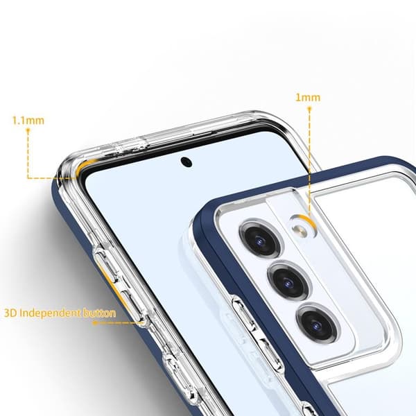 Galaxy S22 Plus -kuori Clear 3in1 - Sininen Blå