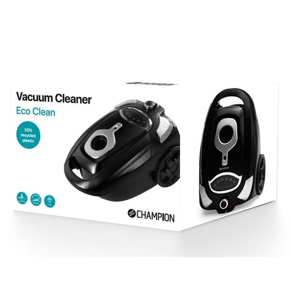 Champion Støvsuger Eco Clean 700w 9.5m DS400 - Matt Sort Black