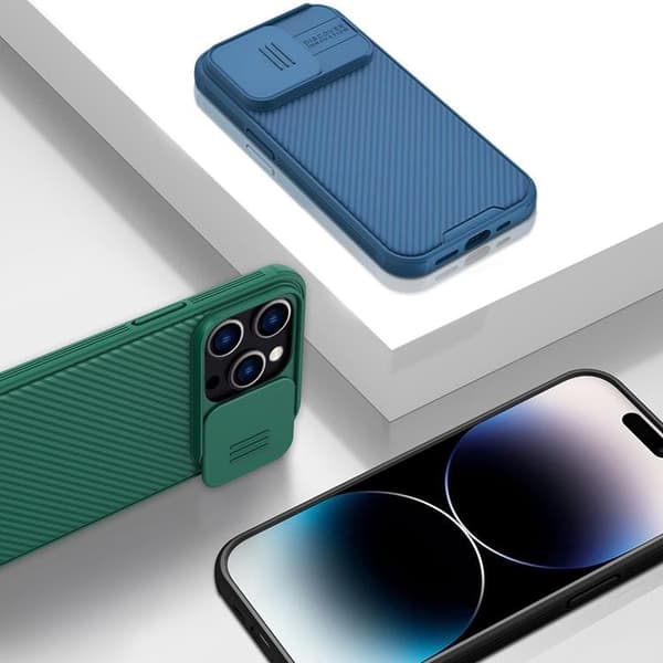Nillkin iPhone 14 Pro Skal CamShield Pro (PC Och TPU) - Blå Blå