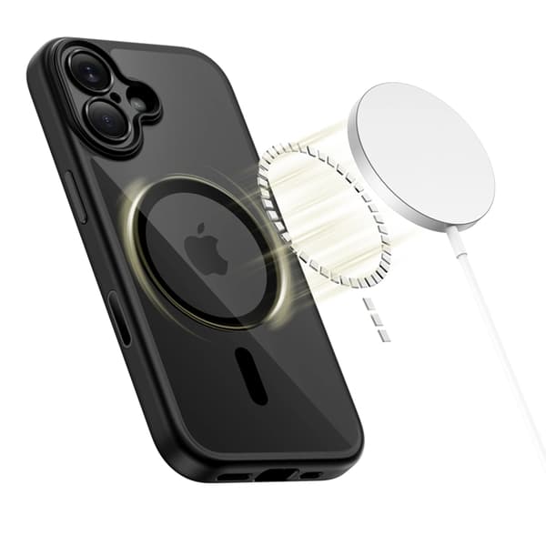 Tech-Protect Telefontaske til iPhone 17 Magsafe Peak - Sort/Klar Transparent