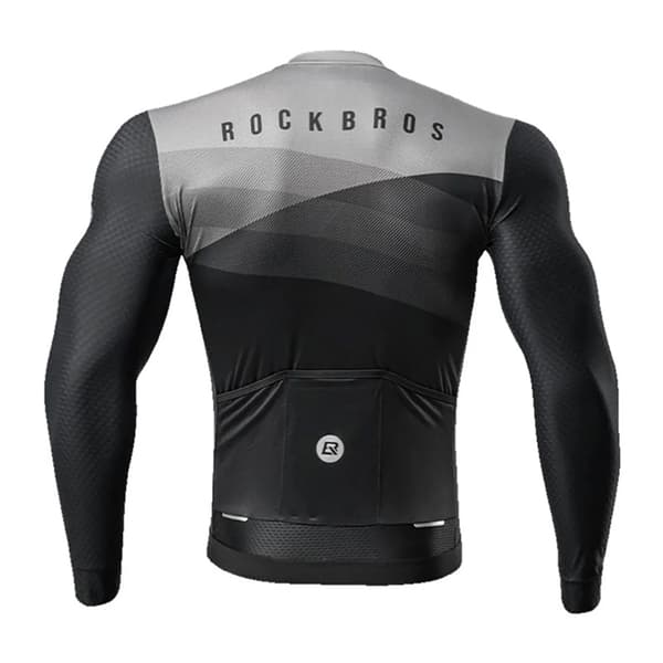 Rockbros Cykeltröja Långärmad Vår/Sommar M - Svart