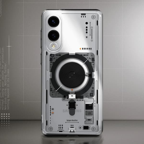Spigen Mobilskal till Galaxy S25 Edge Magsafe Ultra Hybrid Zero One Transparent