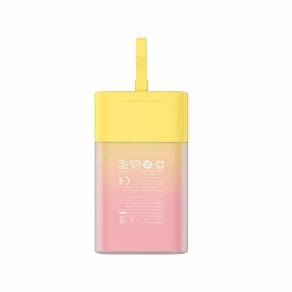 Baseus Powerbank 5200mAh Popsicle 20W - Gul/Rosa Rosa
