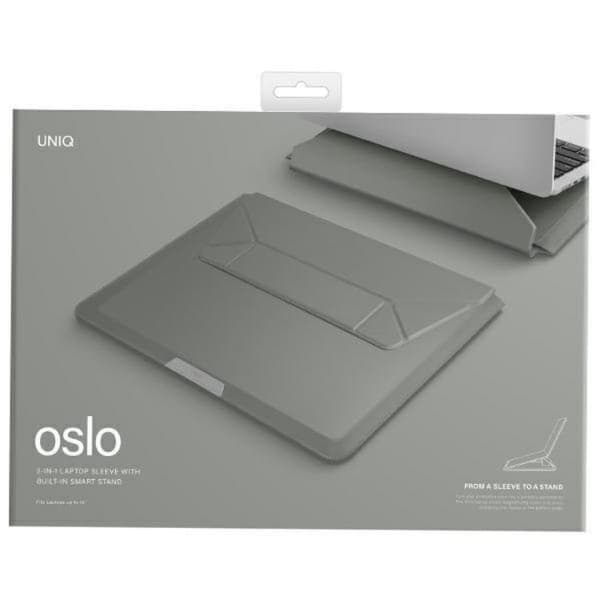 UNIQ Datorfodral 14'' Oslo - Grön Grå