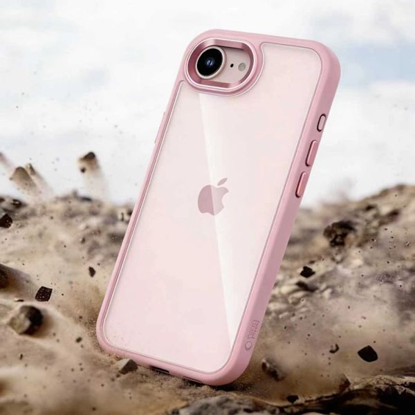 Tech-Protect Mobilskal För iPhone 16e/17e Magmat - Rosa/Clear Rosa