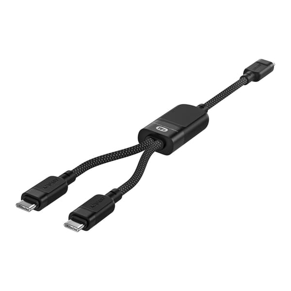 Acefast C5-11 2in1 USB-C/USB-C PD 100W Kabel 480Mb/s Black