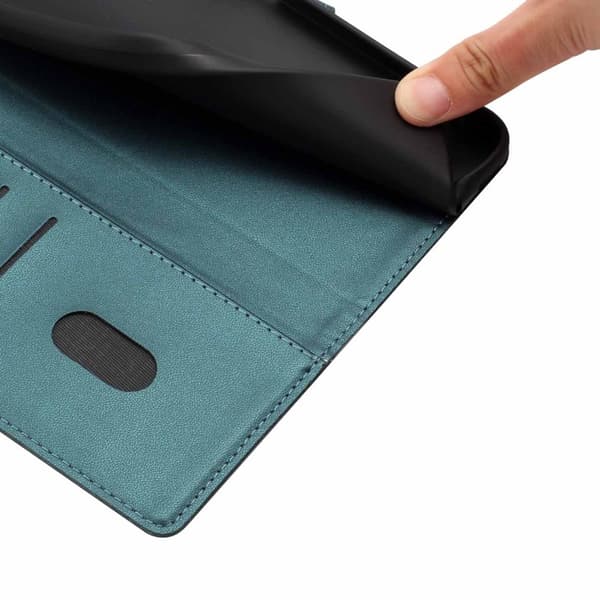 Plånboksfodral för Samsung Galaxy S26 Ultra Ställfunktion Konstläder - Svartgrön