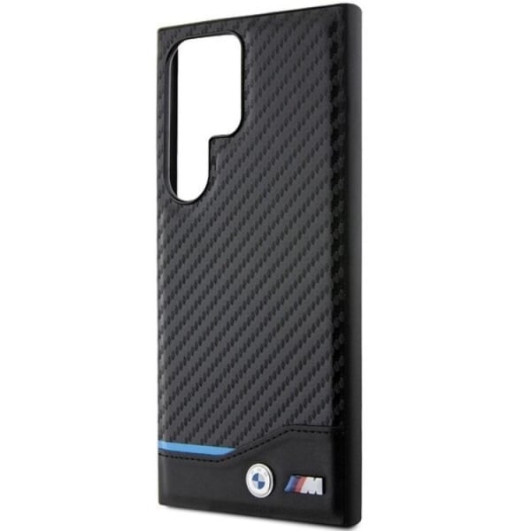BMW Galaxy S24 Ultra Mobile Cover nahkainen hiili - musta