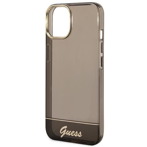 GUESS iPhone 14 Plus Skal Translucent - Sort Black