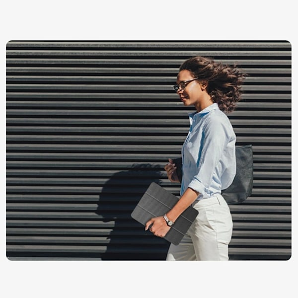 Tech-Protect Galaxy Tab A9 Plus Fodral Canvas - Charcoal Grå Grå