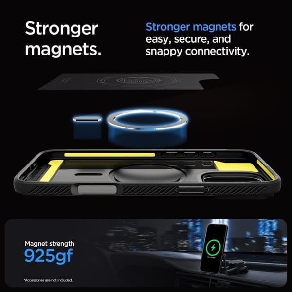 Spigen Mobilskal till iPhone 16 Pro Max Magsafe Rugged Armor - Svart Svart
