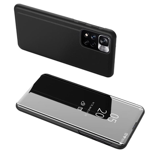 Xiaomi Redmi Note 11/11S Cover Clear View Flip - Sort Svart