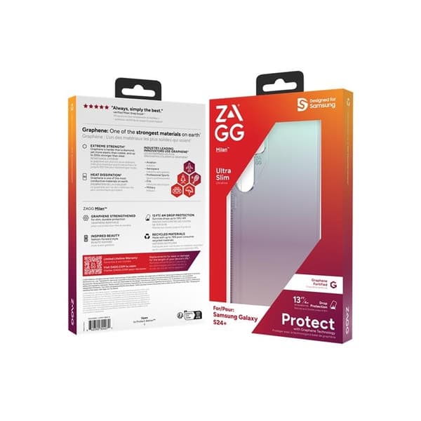 ZAGG Mobilskal till Galaxy S24 Plus Milan - Grön/ Iridescent