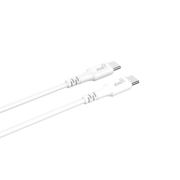Gear USB-C til USB-C 2.0 0.5m kabel - hvid Vit