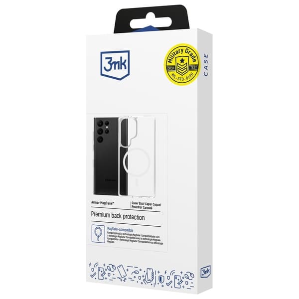 3MK Mobilskal till Galaxy S25 Ultra MagSafe Armor - Clear