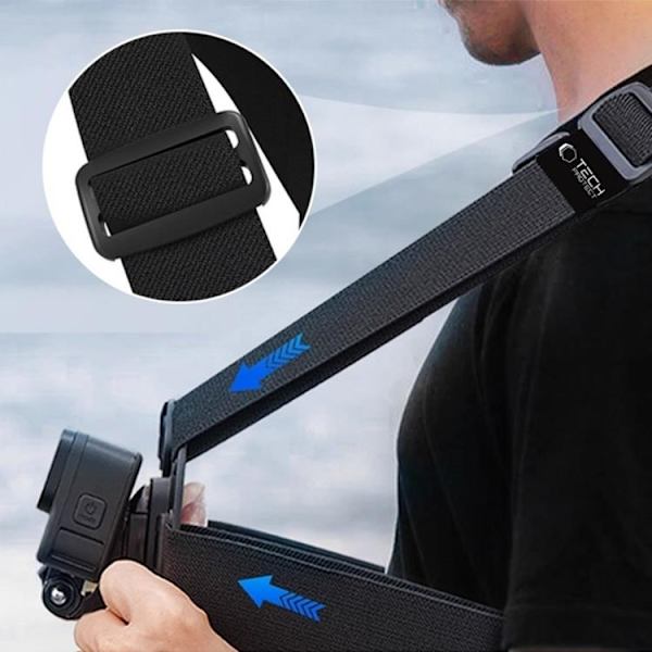 Tech-Protect Brystbeslag GoPro/DJI - Sort Svart