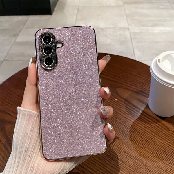 Mobilskal för Samsung Galaxy S26 Plus Glitter Anti Drop PC + TPU - Rosa