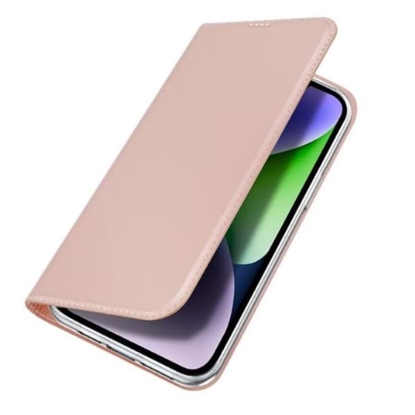 DUX DUCIS Skin Pro iPhone 15 Plus Plånboksfodral PU Läder - Rosa