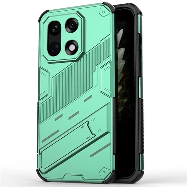 Mobilskal till OnePlus 15 PC + TPU Shockproof Kickstand - Grön Grön