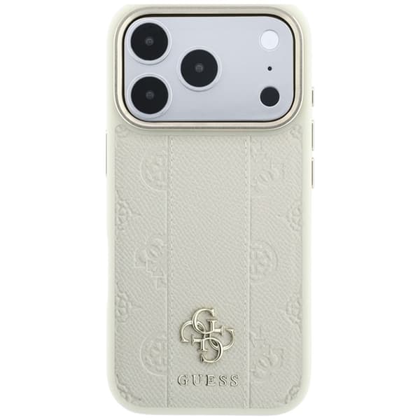 Guess Mobilskal För iPhone 18 Pro/17 Pro Magsafe Stripe Peony 4G Logo