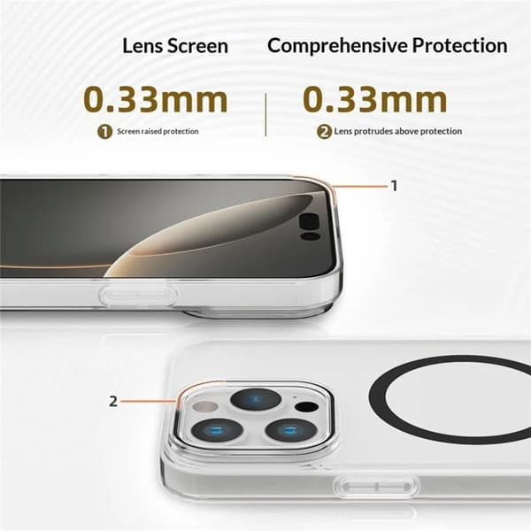 Mobilskal till iPhone 16 Pro MagSafe Compatible Protective - Guld Guld