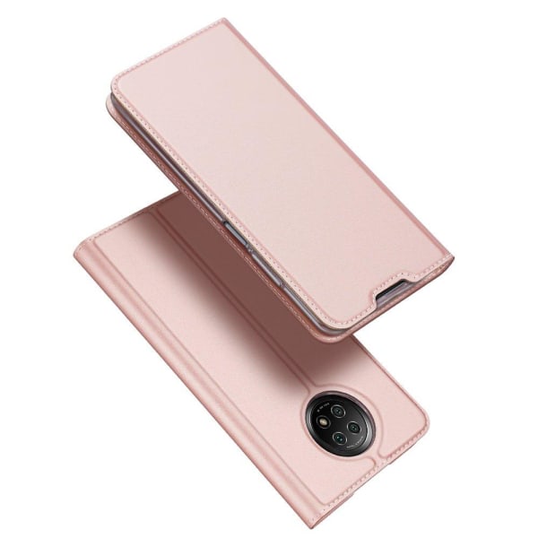 Dux Ducis Skin Pro Plånboksfodral  Xiaomi Redmi Note 9T 5G - Ros Rosa