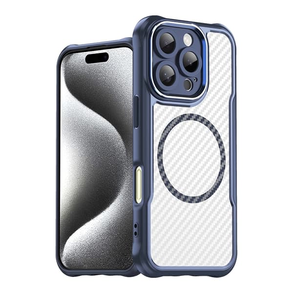 Telefontaske til iPhone 16 Pro Max MagSafe Silicone Leading - Blå Blå
