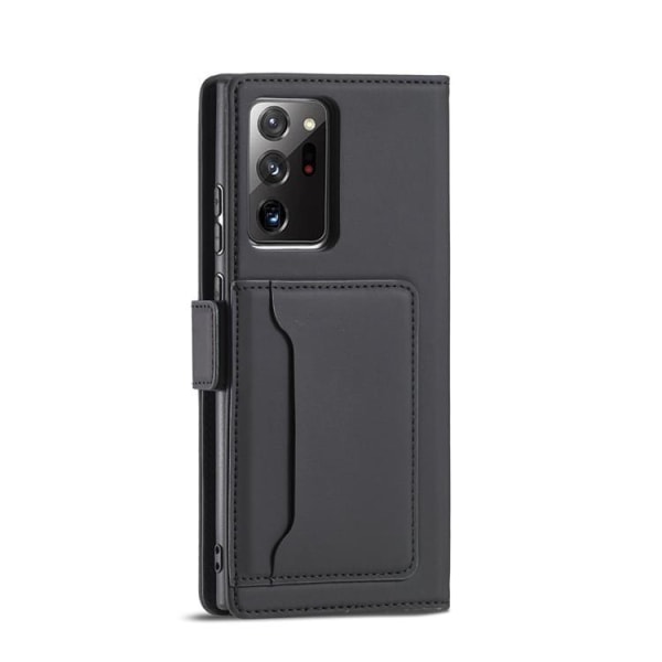 Galaxy S22 Ultra Wallet Case Magneettijalusta - musta
