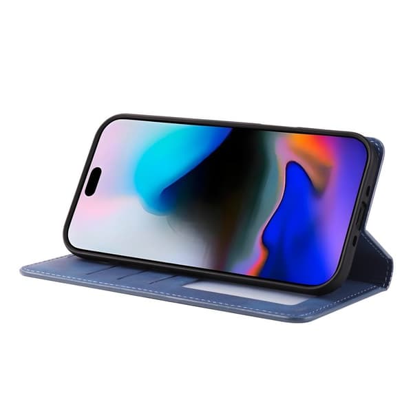 FORWENW iPhone Air Plånboksfodral Konstläder - Blå