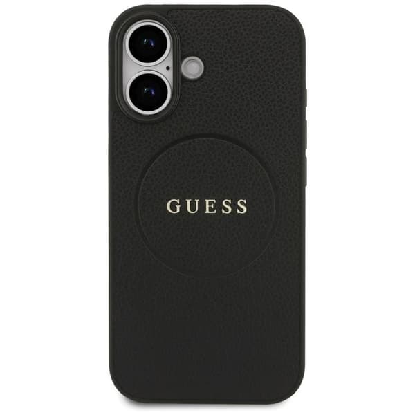 Guess Telefontaske til iPhone 17 MagSafe Kornet Ring - Sort Svart