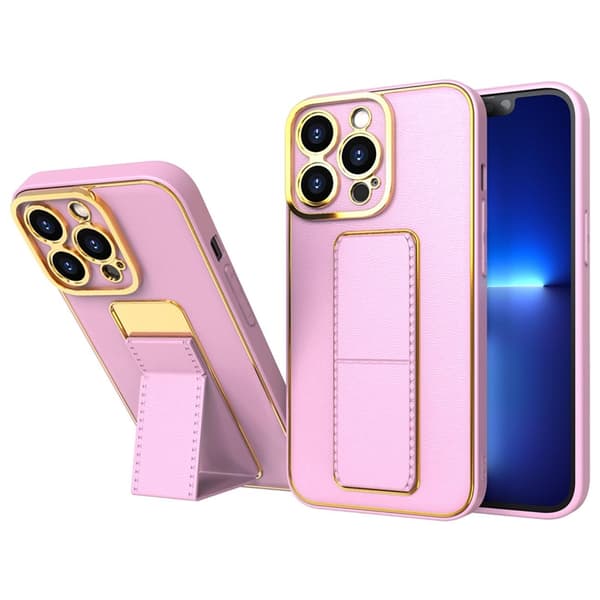 iPhone 13 Pro Max -kotelo Kickstand - Pinkki Rosa