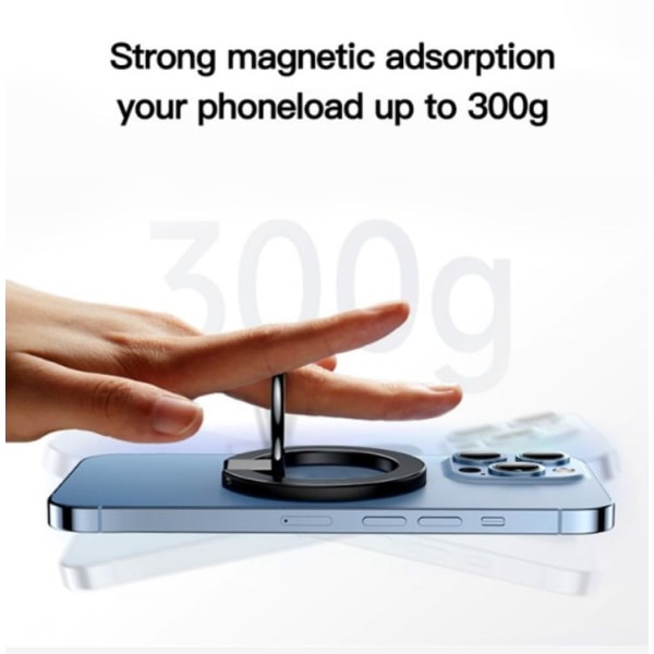 Magsafe magneettinen sormusteline matkapuhelimelle - valkoinen