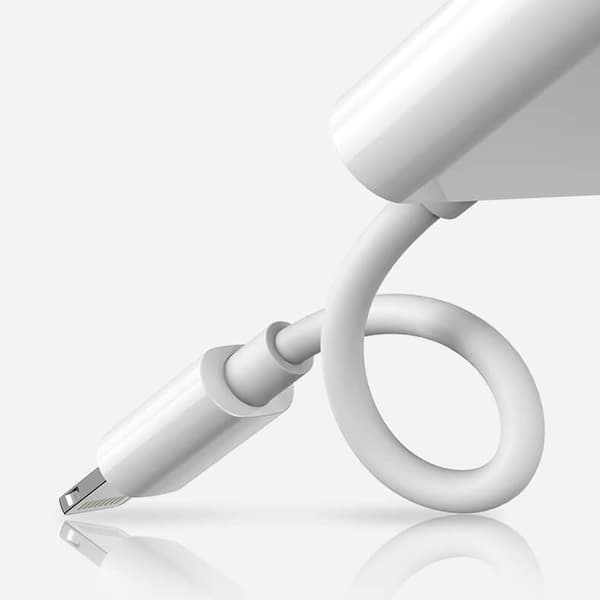 Joyroom Lightning - 2x Lightning hovedtelefonadapter Hvid White