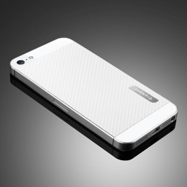 Spigen Skin Guard Carbon Skin Apple iPhone 5 / 5S / SE (valkoinen) + White