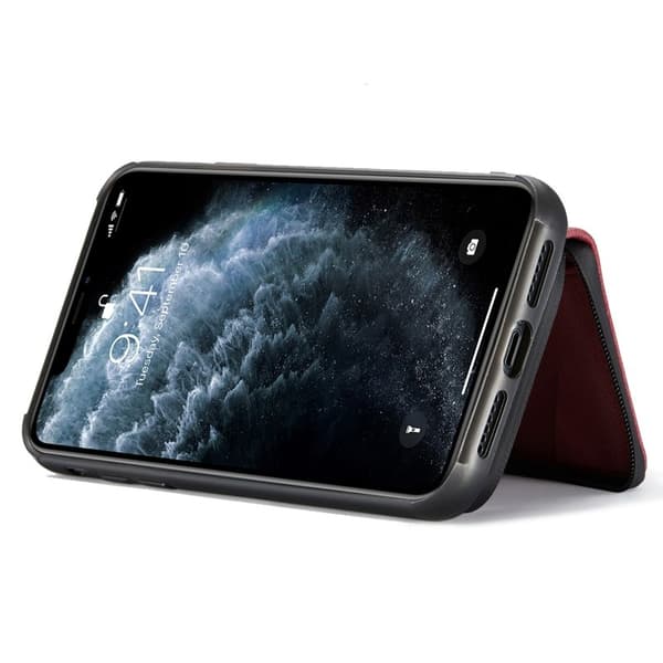 JEEHOOD Mobilskal till iPhone 11 Pro Röd - Magnetisk med Kickstand