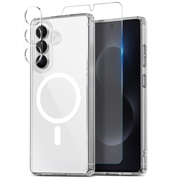NORTHJO Mobilskal för Samsung Galaxy S26 Plus Magnetiskt PC + TPU - Transparent