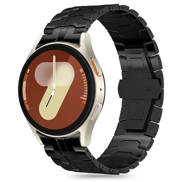 Tech-Protect Galaxy Watch 4/5/5 Pro/6/7/Fe-bånd rustfrit Svart